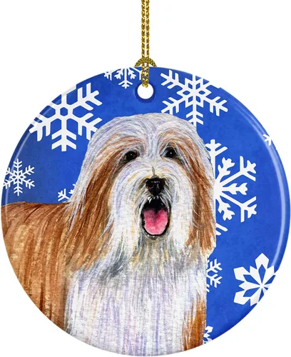 Vista 230 de Caroline's Treasures Cavalier Spaniel - Adorno de cerámica para colgar en el árbol de Navidad, para el hogar, Navidad, fiestas, regalo, 3 pulgadas