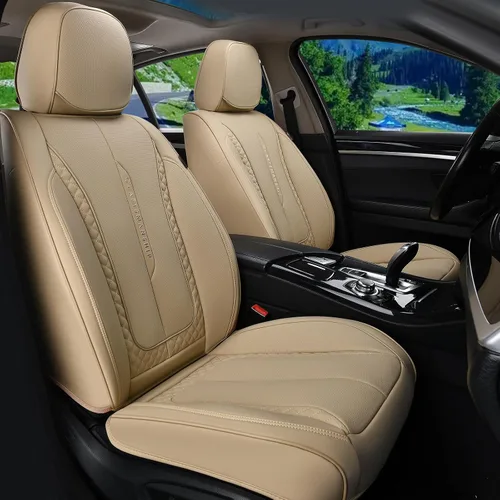 Vista 31 de Coverado - Fundas de asiento delantero de coche, fundas de asiento de cuero de lujo para automóviles, fundas de asiento de automóvil protectoras