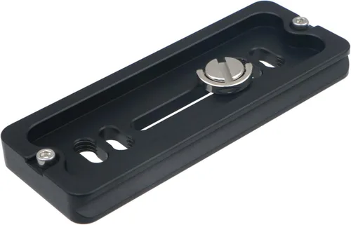 Vista 2 de PU-100 Placa QR universal de liberación rápida de 3.937 in con tornillo de anillo en D para trípode monopie bola cabeza DSLR cámara, compatible