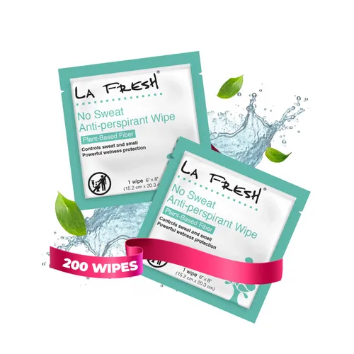 Vista 8 de La Fresh Travel Lite - Toallitas antitranspirantes unisex, caja de regalo, 48 unidades 50 Individually Wrapped Deodorant Wipes with Aluminum