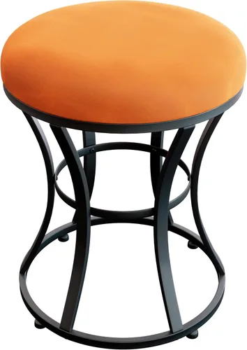 Vista 10 de Taburete de tocador pequeño, taburetes de maquillaje para escritorio de tocador, silla de tocador de baño, taburete metálico para sala de estar