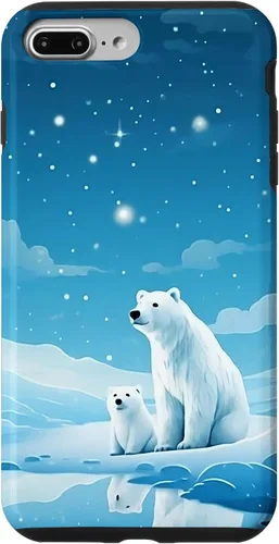 Vista 12 de Polar Bear, Arctic North Pole, Alaska Snow, Cute Polar Bears Case for iPhone 17