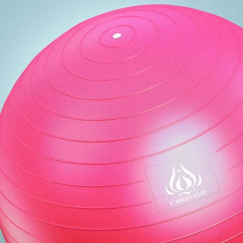 Vista 8 de Forbidden Road Pelota de yoga para entrenamiento, estabilidad, fitness y terapia física con bomba