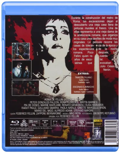 Vista 2 de Fellini's Roma (1972) ( Fellini's Roma ) Blu-Ray, Reg.ABC Import - Spain