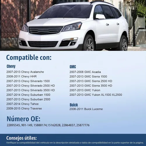 Vista 2 de 22895545 Interruptor de ventana eléctrica Pasajero para Chevy Silverado Tahoe 06-15