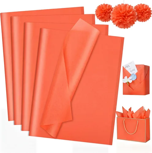 Vista 8 de woric 160 hojas de papel de seda azul para bolsas de regalo de 20 x 14 Combinado azul