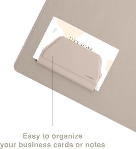 Vista 5 de LHiDS Creative Magnetic Business Portfolio Lite - Organizador de portafolio de currículum con portapapeles, clip para papel, bloc de escritura