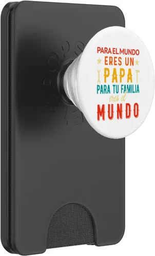 Vista 6 de Regalos para Papa Dia Del Padre Camiseta Mejor Papa Mundo PopSockets PopGrip para MagSafe