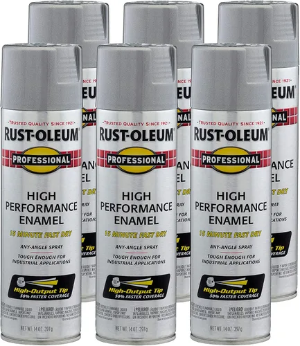 Vista 39 de Rust-Oleum 7515838 Pintura en aerosol de esmalte profesional de alto rendimiento, 14 onzas, aluminio