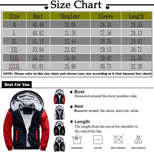 Vista 2 de Chaquetas de forro polar para hombre con forro polar de manga larga con cremallera y capucha