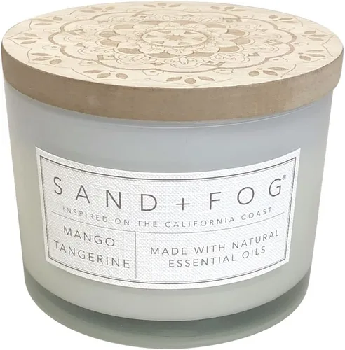 Vista 71 de Sand + Fog Vela perfumada - Chai – Aromas adicionales y tamaños – Mecha 100% de algodón sin plomo - Velas de lujo en frasco para refrescar el aire
