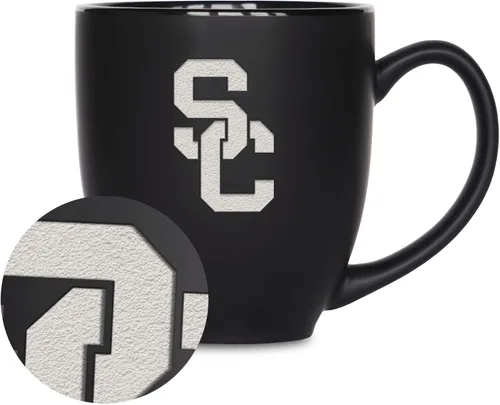 Vista 16 de Rico Industries - Taza de cerámica mate negra con grabado láser estándar de 15oz para NCAA (escuelas T & U) - Para bebidas calientes o frías