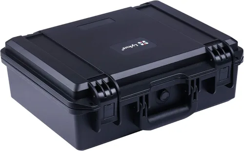 Vista 13 de Lykus HC-1410 Mini caja rígida seca con inserto de espuma, tamaño interior 5.51 x 3.54 x 1.46 pulgadas, IP66 a prueba de salpicaduras, adecuada