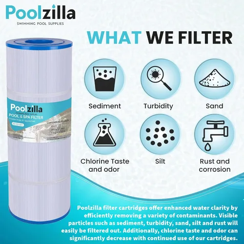 Vista 7 de Poolzilla Paquete de 4 cartuchos de filtro de piscina de repuesto para CX580XRE, Hayward C580E, PA81-PAK4, Unicel C-7483, Hayward SwimClear C3020