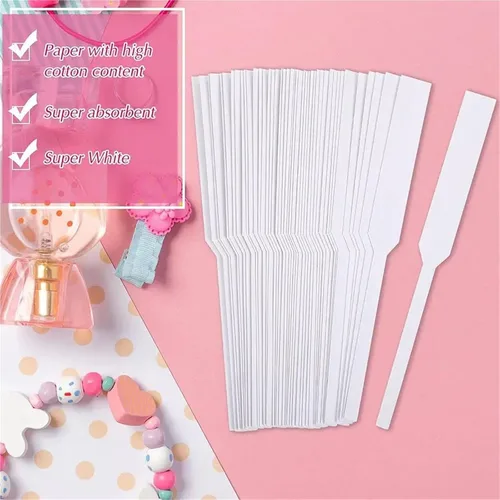 Vista 3 de Disposable Perfume Test Strips 400pcs White Perfume Test Paper Disposable Aromatherapy Fragrance Essential Oil Testing Strip