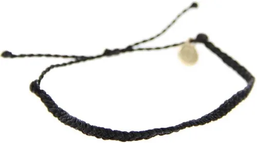 Vista 2 de Pura Vida - Mini Pulsera trenzada Brazalete chapado, banda ajustable