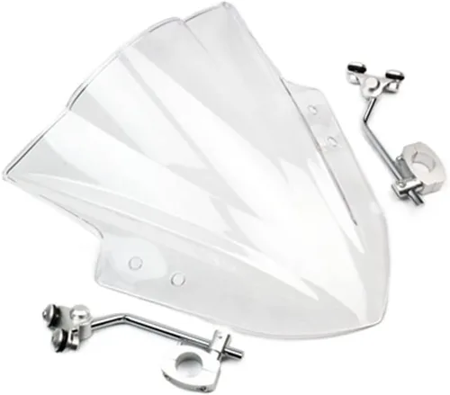 Vista 5 de GLoyer Parabrisas de motocicleta compatible con Kawasaki Versys 650 Versys 1000 ER4N ER6N Parabrisas Parabrisas Parabrisas Deflector de Viento Negro