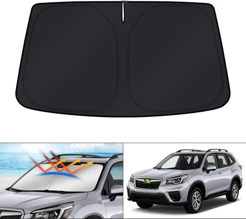 Vista 204 de KUST - Parasol plegable para parabrisas para BMW X1 E84, accesorios 2011 2012 2013 2014 2015, protector de visera de sol ajustable que bloquea