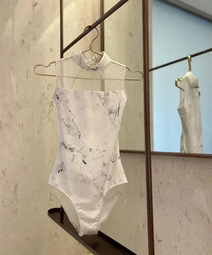 Vista 3 de Leotardos sin mangas con cuello para mujer para danza de ballet