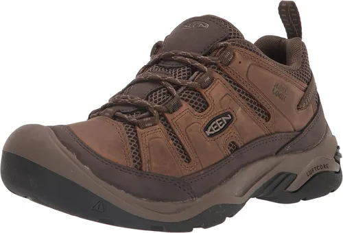 Vista 7 de KEEN Circadia Vent - Zapatos de senderismo transpirables de baja altura para hombre, arcilla de bisonte/alfarero