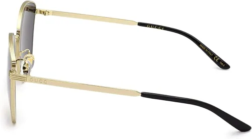 Vista 3 de Gucci Womens Light Metal Feminine Cat Eye Sunglasses
