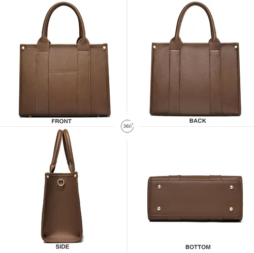 Vista 4 de COCIFER The Tote Bag - Bolso cruzado para mujer, bolso de hombro, bolsos de mano de piel sintética con asa superior con cremallera