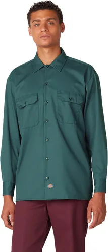 Vista 12 de Dickies Camisa de trabajo de manga larga para hombre Air Force Blue V1