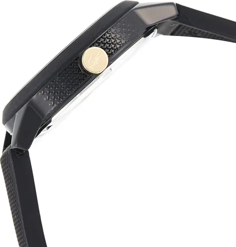 Vista 3 de Lacoste 2001064 - Correa de silicona negra para mujer 12 12 pulgadas esfera negra