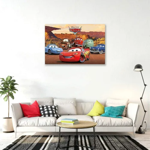 Vista 3 de Cars Pyramid International - Póster (24.0 x 36.0 in), diseño de madera, multicolor Premium