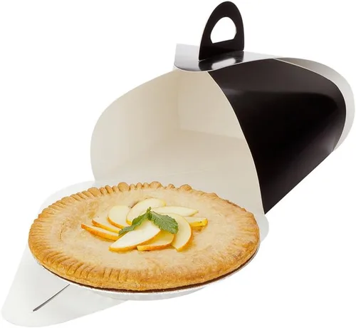 Vista 8 de Restaurantware Ingenero - Cajas para pasteles de 6.5 pulgadas con asas, 100 loncheras con asa integrada, forro resistente a la grasa para postres