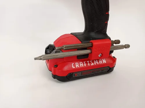 Vista 9 de Soporte magnético de broca larga para Dewalt 20V, sostiene de forma segura brocas largas y cortas - Galactic Gadgets (negro)