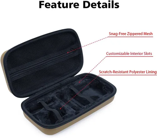Vista 3 de Funda de almacenamiento de engranajes compatible con ELECOM NESTOUT Banco de energía resistente y linterna LED para campamento al aire libre y mini