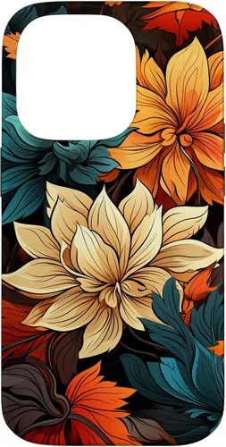 Vista 17 de Red and Orange Autumn Colors Fall Leaves Floral Pattern Case for iPhone 17
