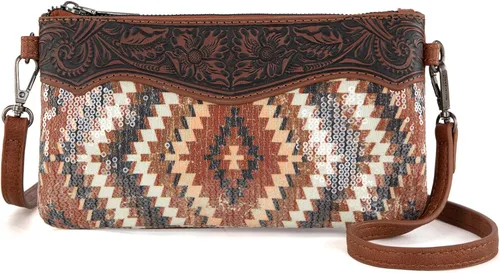 Vista 5 de Montana West Bolso bandolera estilo vaquero para mujer
