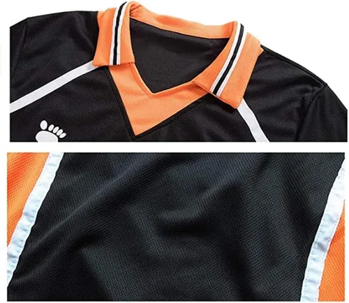 Vista 3 de Karasuno - Camiseta de disfraz de Halloween, uniforme de Halloween, camisa corta
