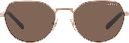 Vista 3 de Vogue Eyewear Woman Sunglasses Gold Frame, Dark Blue Lenses, 53MM