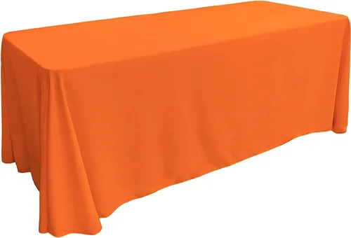Vista 249 de LA Linen Mantel rectangular lavable de popelín de poliéster, resistente a las manchas y a las arrugas, cubierta de mesa 60x84, mantel de tela