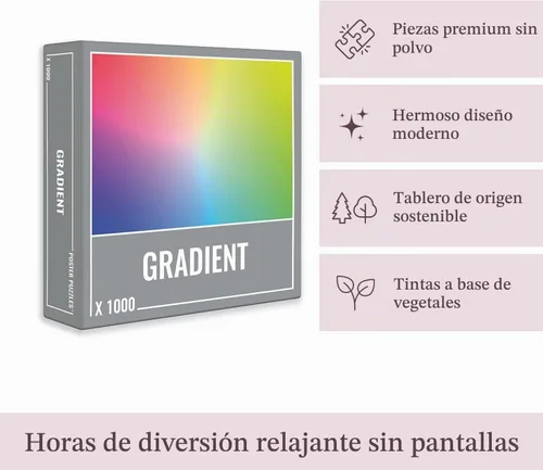 Vista 3 de Puzle Gradient de 1000 partes para adultos