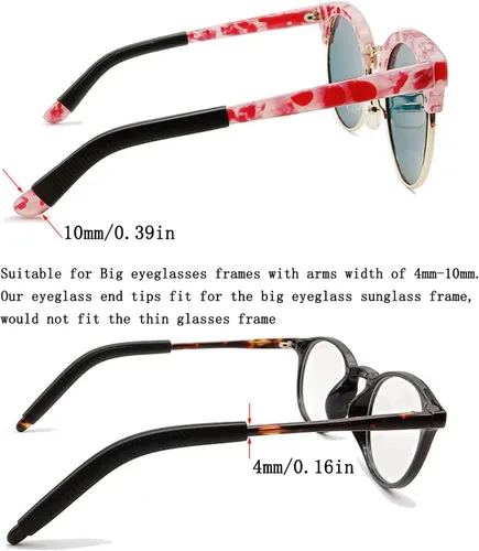 Vista 2 de KECHIO Puntas de extremo de gafas Gafas de silicona Gafas de ojo puntas de templo Gafas elásticas antideslizantes
