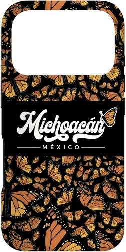 Vista 30 de Michoacan Mexico Mariposas Monarca - Funda para iPhone 16