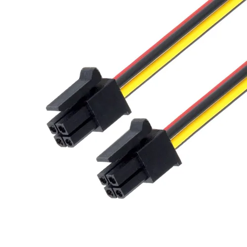 Vista 8 de chenyang CY ATX Molex Micro Fit conector macho 4Pin macho a macho paso 9.8 ft m del cable de alimentación de los 23.6 in