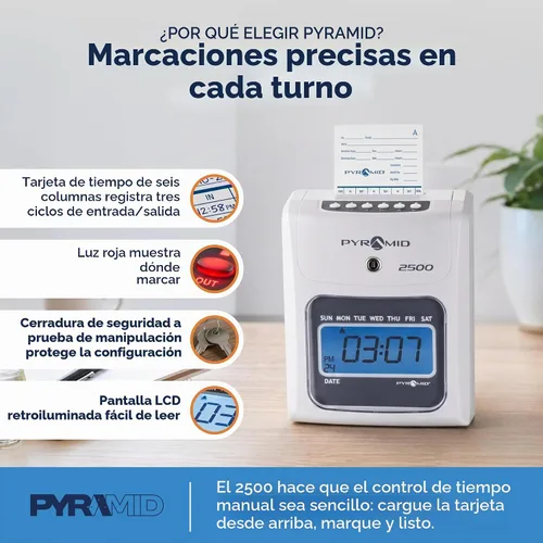 Vista 2 de Pyramid Time Systems Reloj de tiempo de alineación automática 2500, kit