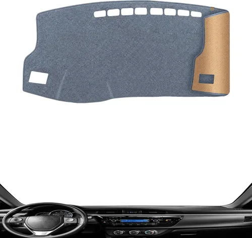 Vista 20 de Alfombrilla Cobertora para Salpicadero Compatible con Toyota Sienna 2010-2004 (Sin Modelos HUD), Alfombrilla Antirreflejos para Salpicadero de Negro