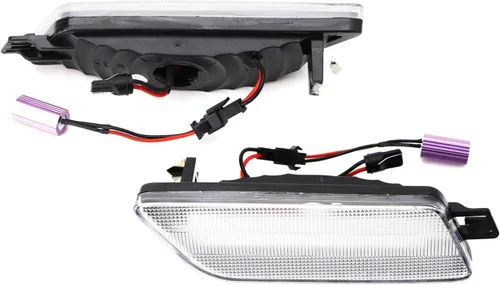 Vista 9 de iJDMTOY Kit de Luces Marcadoras Laterales de Parachoques LED Completas de Lente Transparente y Ámbar Compatible con Porsche Macan 2014-2024