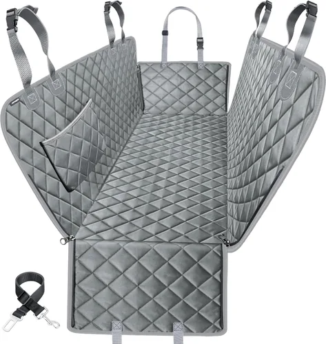Vista 24 de URPOWER Funda de asiento para perro, hamaca 100% impermeable, 600D, resistente, a prueba de arañazos, antideslizante, duradera, suave