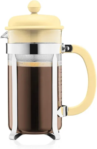 Vista 8 de BODUM Caffettiera - Cafetera de prensa francesa de 3 tazas, color blanco, 0.35 l, 12 oz