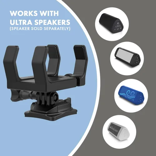 Vista 2 de OontZ Soporte de altavoz Bluetooth – Capacidad para altavoces Angle 3 SUP Edition – para tabla de remo, tabla de surf, kayak y más (negro)