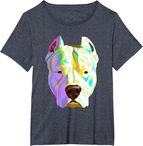 Vista 54 de Colorida camiseta Dogo Argentino, Negro, S