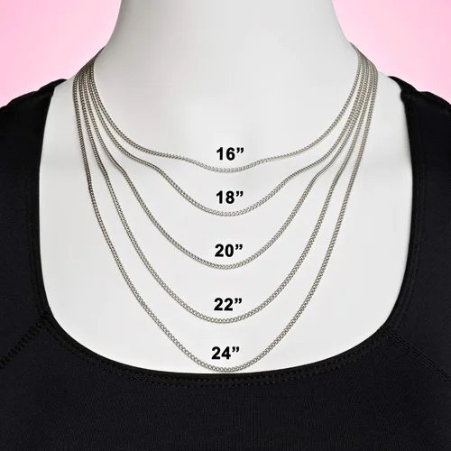 Vista 4 de Collar de acero inoxidable con alas de ángel de línea azul fina - Ps 9111, Acero inoxidable