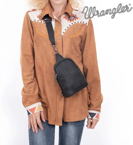 Vista 2 de Wrangler Crossbody Sling Bag for Women with Strap